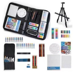 101 Piece Deluxe Easel Art Set by Artist's Loft Necessities Material Supplies